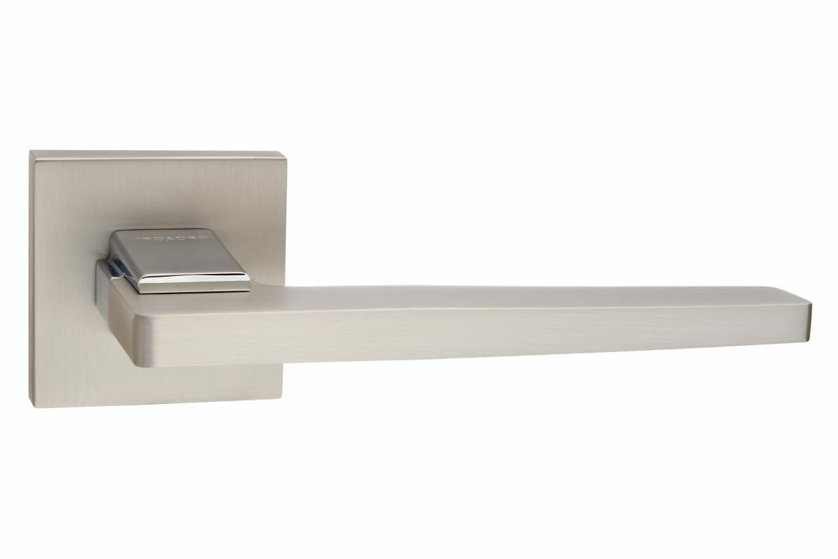 Дверная ручка ORO&ORO никель суперматовый/хром блестящий КВ 927-13 MSN/CP