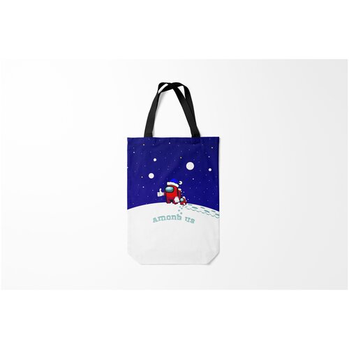 фото Сумка-шоппер / 31х42 см / геймерам / among us зимний burnettie
