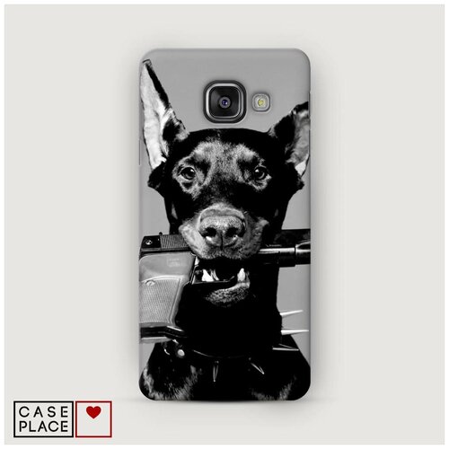 фото Чехол пластиковый samsung galaxy a7 2016 доберман case place