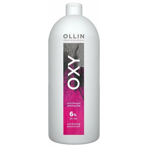 OLLIN OXY 6% 20vol. Окисляющая эмульсия 1000мл/ Oxidizing Emulsion окисляющая эмульсия для краски color oxy oxidizing emulsion 1000мл эмульсия 6% 20vol