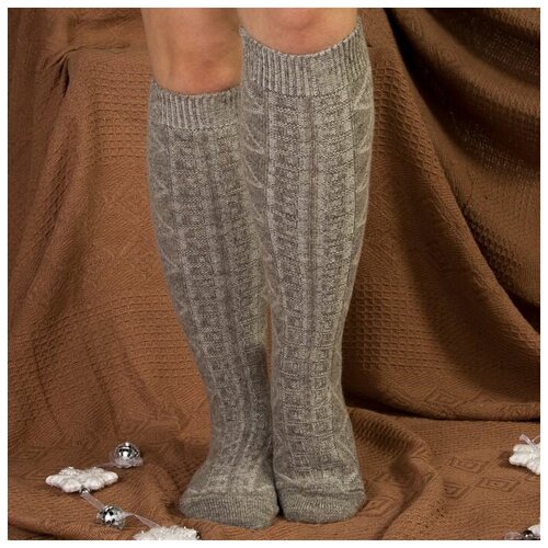 Носки Стильная шерсть, размер 23, серый женские носки стильная шерсть размер 23 серый