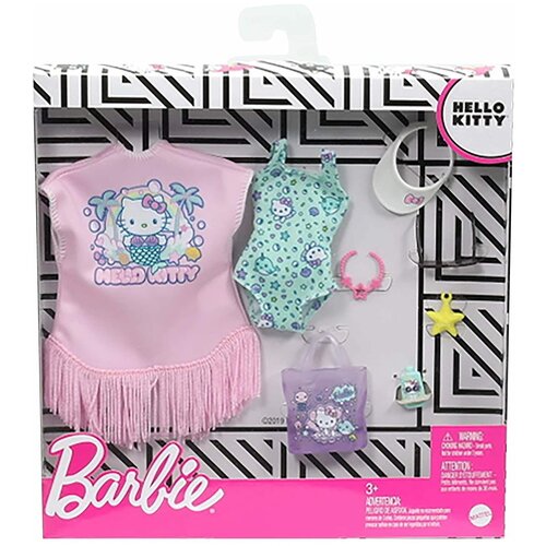 Купить Набор одежды для Barbie Hello Kitty стиль Пляж, Mattel