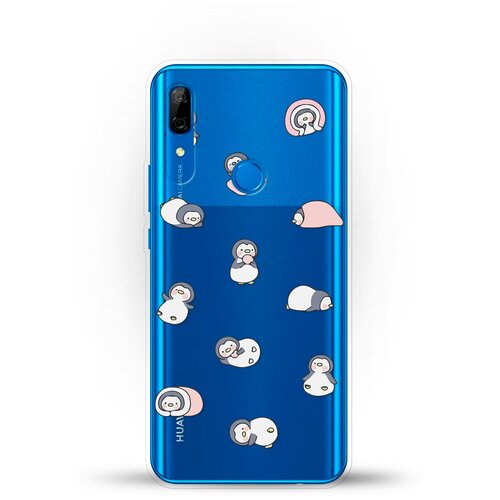 фото Силиконовый чехол узор из пингвинов на huawei p smart z andy & paul