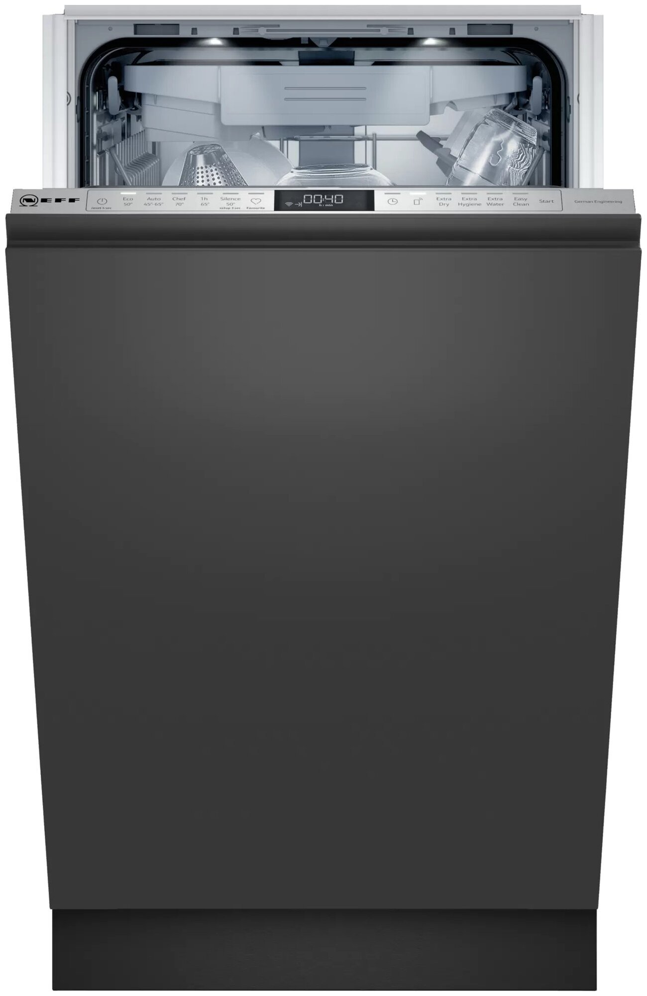 Встраиваемая посудомоечная машина NEFF S857HMX80R, графит