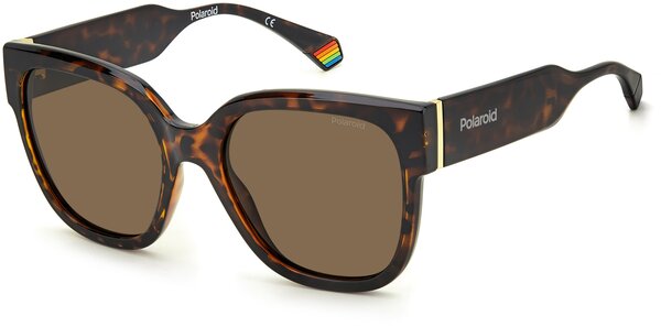 Солнцезащитные очки Polaroid, квадратные, с защитой от УФ, поляризационные, для женщин