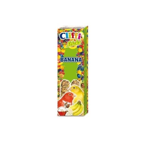 Cliffi (Италия) Лакомства для Канареек: палочки с бананом и медом (Sticks Canaries Banana and Honey) PCOA429 | Sticks Canaries Banana and Honey 0,06 кг 40354 (2 шт)