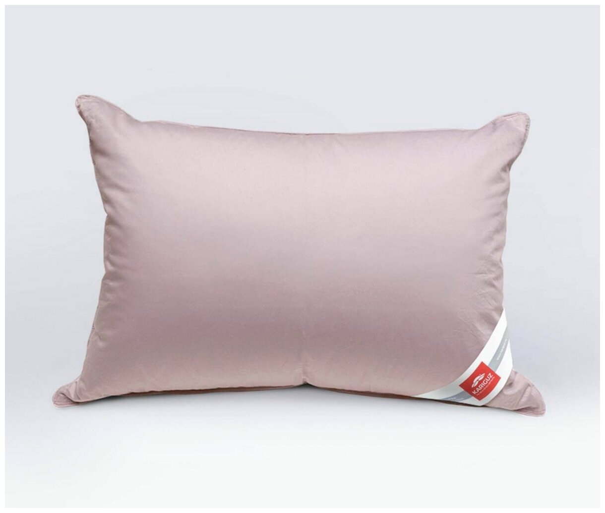 Пухоперовая подушка натуральная Kariguz Special pink, 50х68, средняя - фотография № 1