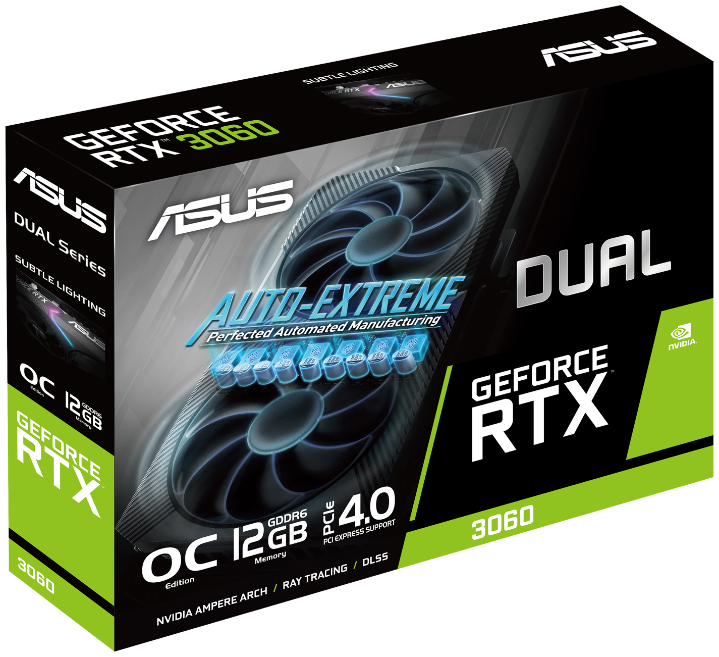 Видеокарта 12 Gb ASUS GeForce RTX3060 DUAL (DUAL-RTX3060-O12G-V2)