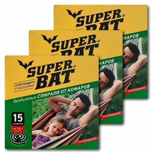 Спирали от комаров бездымные зеленые 3 пачки