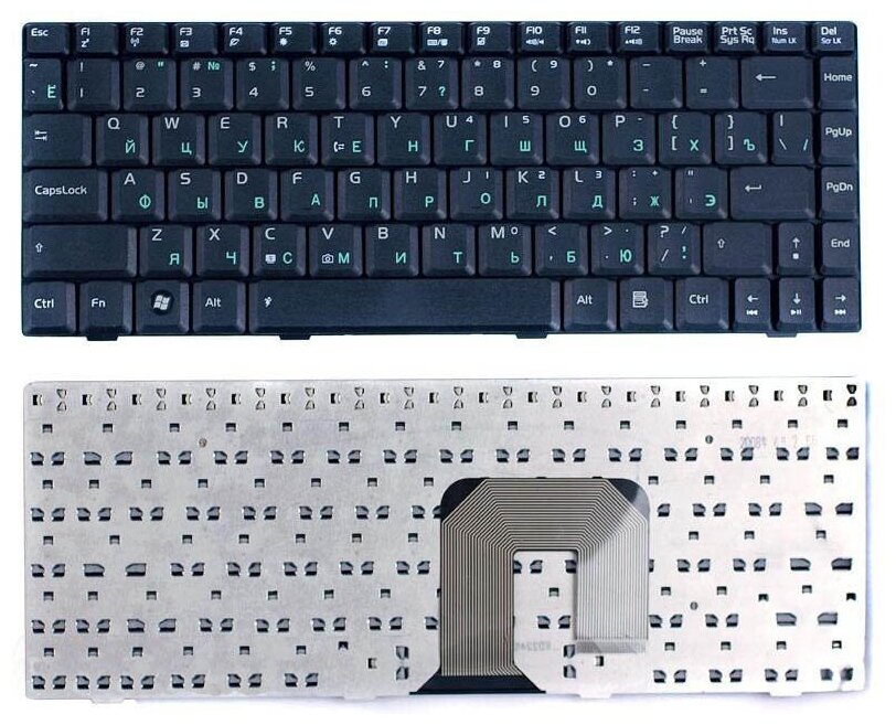 Клавиатура для ноутбука Asus 04GNGD1KRU00 Черная без рамки 1250₽