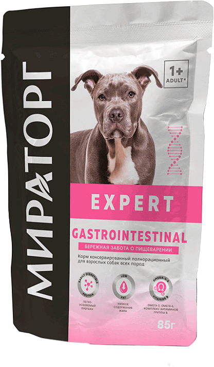 Влажный Корм Для Собак мираторг WINNER Expert Gastrointestinal Бережная Забота О Пищеварении 85г х 6шт