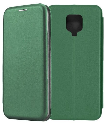 Чехол-книжка Fashion Case для Xiaomi Redmi Note 9 Pro / Note 9S зеленый