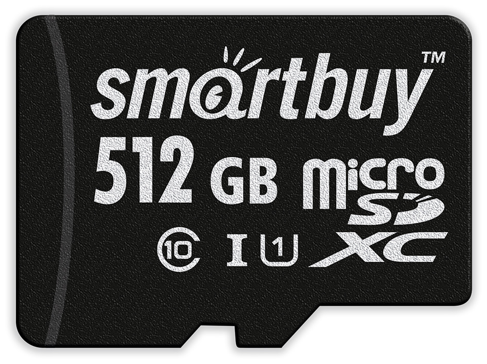 Карта памяти Smartbuy micro SDXC 512Gb Class 10 UHS-I + ADP