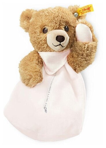 Мягкая игрушка Steiff Sleep Well Bear Heat Cushion pink (Штайф Мишка Крепкий сон с термо-подушечкой розовый 25 см)