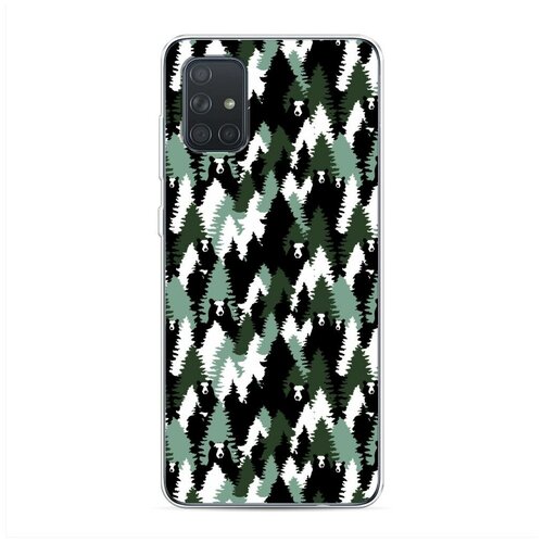 фото Силиконовый чехол "медвежий камуфляж" на samsung galaxy a71 / самсунг галакси а71 case place