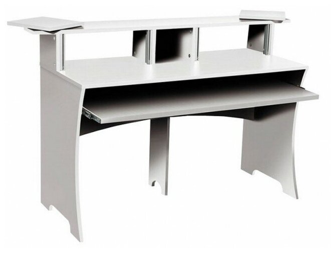 Glorious Workbench white стол аранжировщика, 2 рэковые стойки х 4U, цвет белый