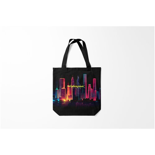 фото Сумка-шоппер / 40х40 см / геймерам / cyberpunk 2077 burnettie