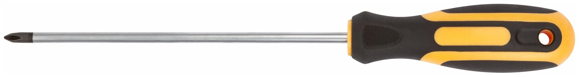 Отвертка FIT 55193 "Контур" CrV сталь прорезиненная ручка 5х150 мм РН1