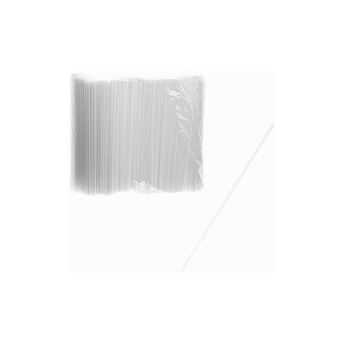 фото Трубочки без изгиба [1000шт] d=0.3, l=21см; белый (лотос)
