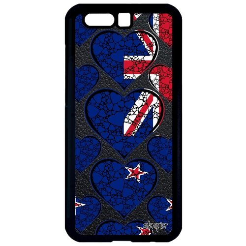 фото Противоударный чехол для // honor 9 // "флаг новой зеландии с сердцем" дизайн патриот, utaupia, цветной