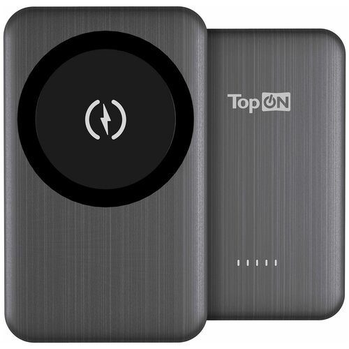 Внешний аккумулятор TopON TOP-M10 10000mAh магнитная беспроводная зарядка 15W PD 20W Черный 239000₽