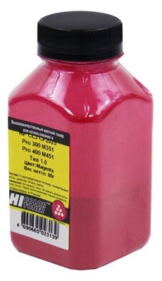Тонер Hi-Black для HP CLJ CP2025/Pro 300 M351/Pro 400 M451, Тип 1.0, M, 80 г, банка 101010831