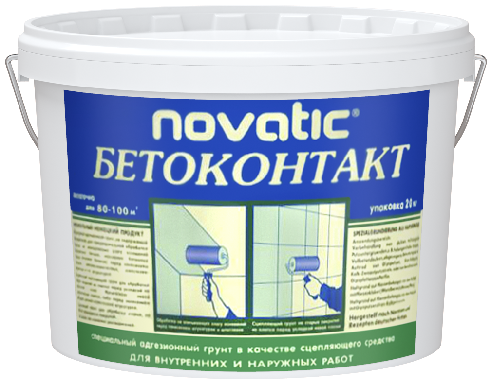 Грунт бетоноконтакт Novatic Бетоноконт.Novatic 20кг З