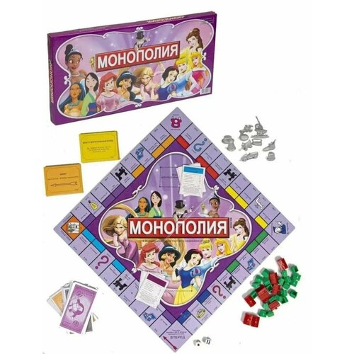 Настольная игра Монополия Принцессы настольная игра монополия принцессы