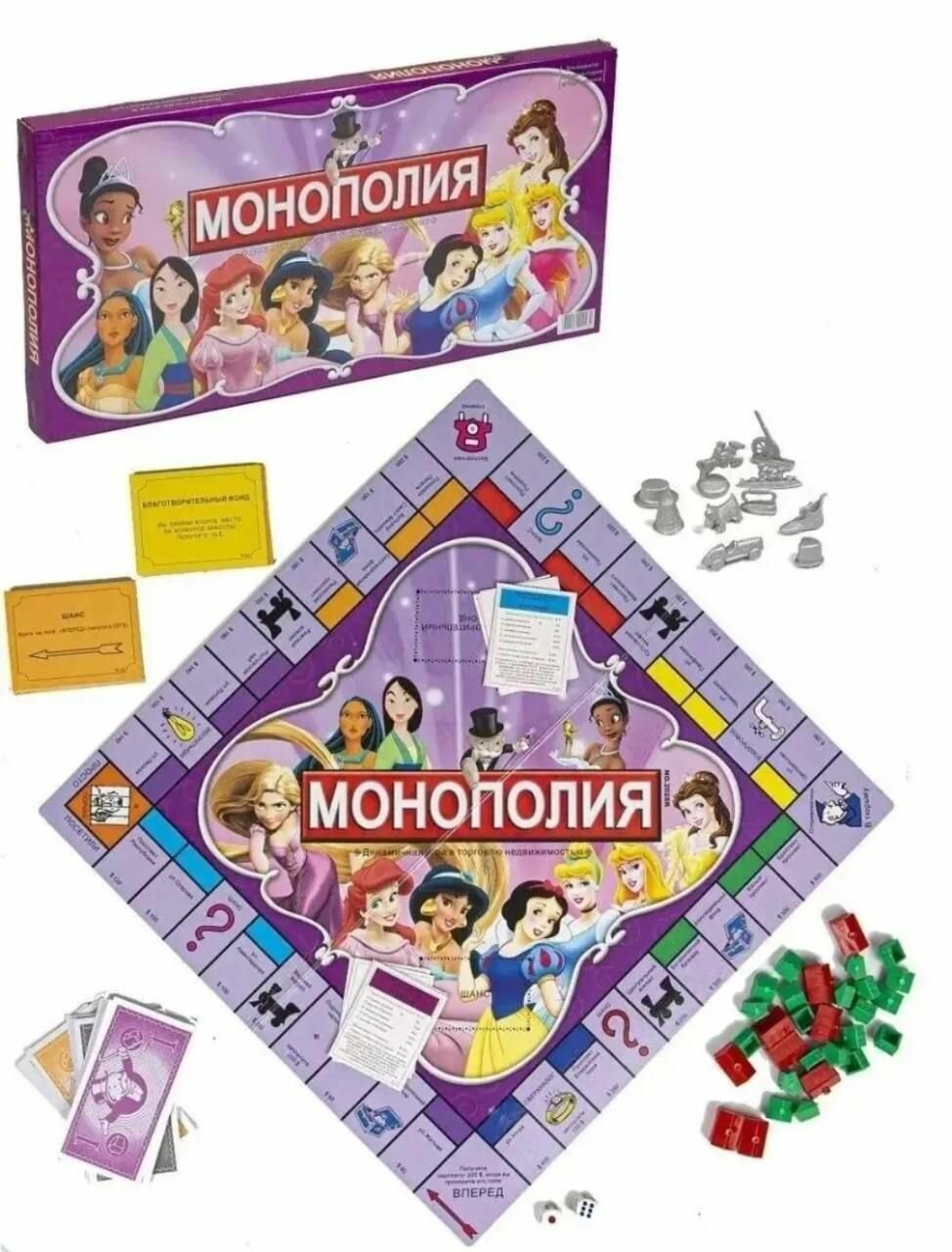 Настольная игра Монополия Принцессы