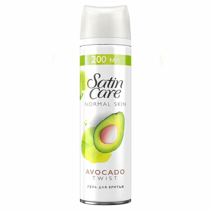 Гель для бритья Gillette Satin Care Avocado Twist, 200 мл