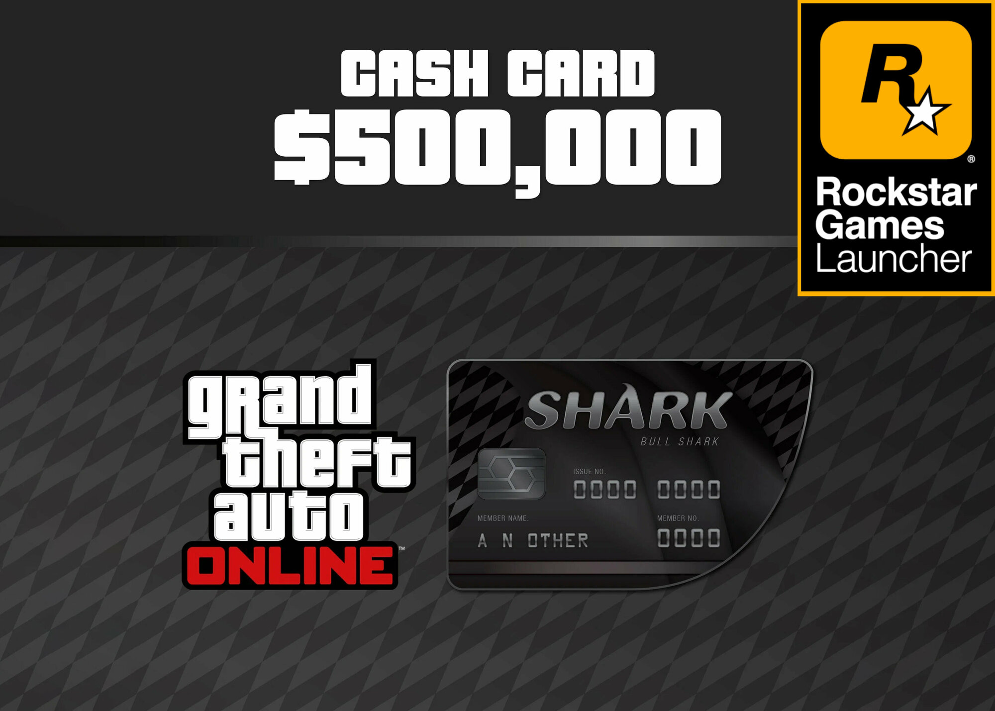 GTA 5 Online $500 000 Bull Shark Card PC ключ ПК Rockstar Games + Постер Grand Theft Auto V Карта Акула-Бык ГТА 5 Social club