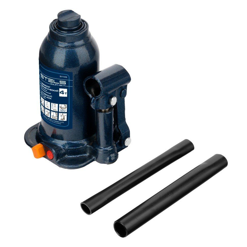 STELS Домкрат гидравлический бутылочный телескопический 4 т подъем 170-420 мм Stels ( 51145 )