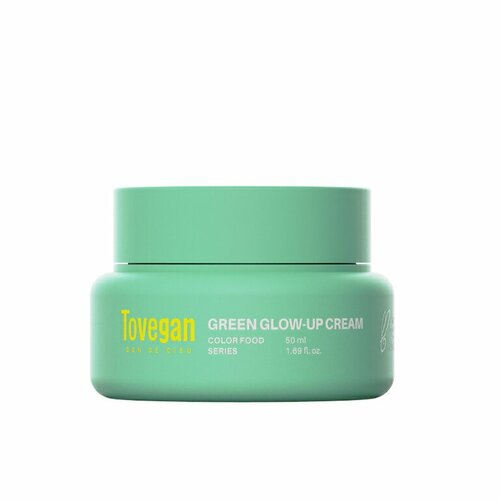 Увлажняющий крем для лица 50 мл TOVEGAN Green Glow-up Cream 50 мл