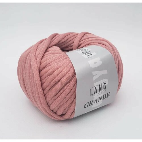 Пряжа Grande Lang Yarns(Гранде), цвет 48 темная пудра, 50гр/62м, 100% хлопок, 1 моток