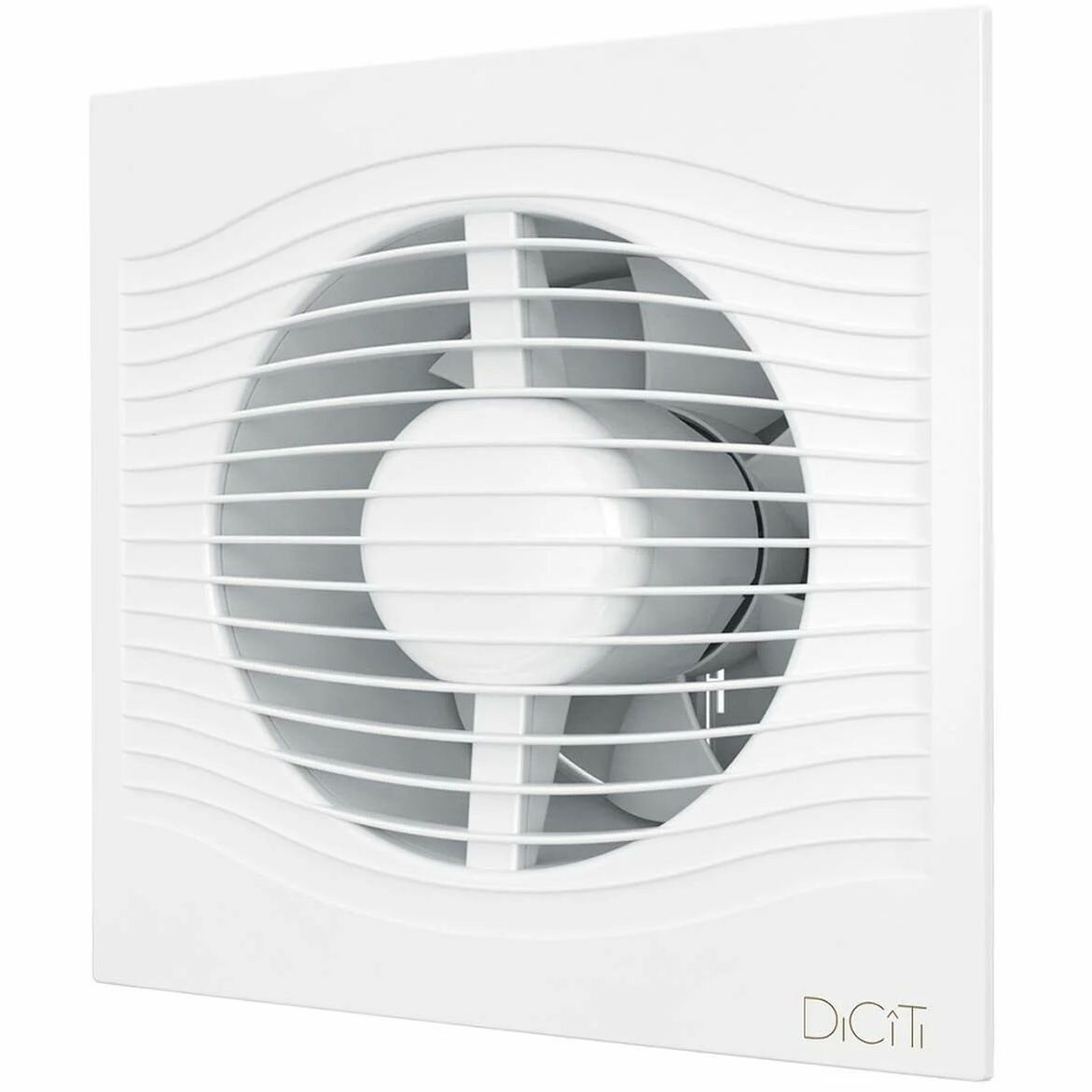 фото Вентилятор DICITI SLIM D100 накладной, 90 м3/ч, 25 дБ, обр. клапан, белый, SLIM 4C