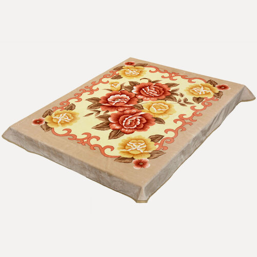 Изображение товара Пледы и покрывала Smoon Плед "Летняя роза" коричневый 200x240 евро Смун