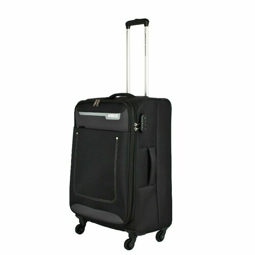 Чемодан American Tourister, 73 л, размер M, черный