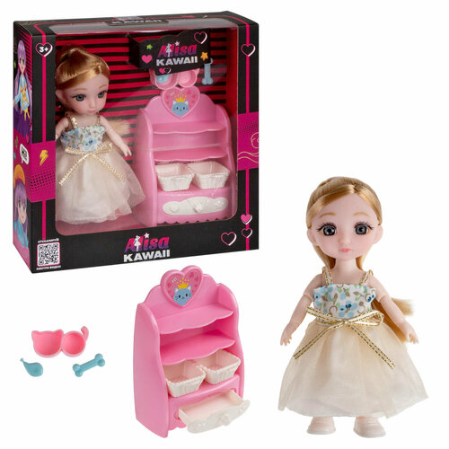 Игровой набор Alisa Kawaii mini Выставка собак. Кукла 15,2 см, в кор. 20х20х6 см