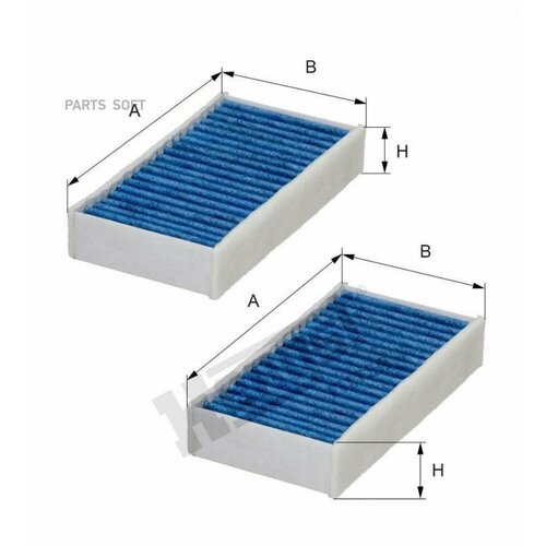 HENGST FILTER E3934LB2 Фиьтр саона (Угоь+AntiBacterial) BMW X3 F25/26 2.0-3.0 i/d 10-