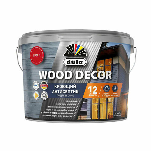 Антисептик Dufa Wood Decor кроющий биозащитный для дерева база 3 бесцветный 2,2 л антисептик dufa wood decor кроющий биозащитный для дерева база 3 бесцветный 8 1 л