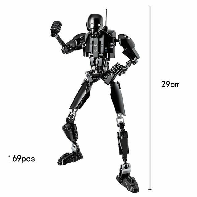 Сборная фигурка Звездные Войны Дроид K-2SO 169 деталей-29см / Кей Ту совместим с Лего / конструктор Star Wars Kay-Tuesso — фото 1