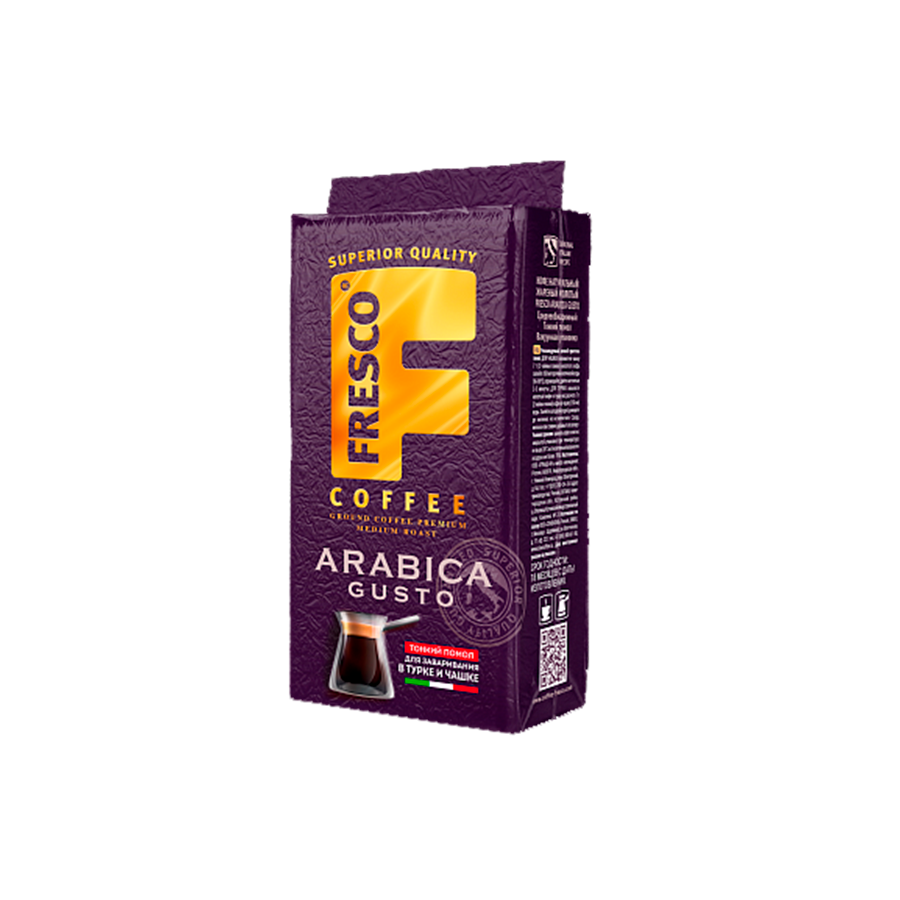 Кофе молотый Fresco Arabica Gusto для турки и чашки 250г Славкофе - фото №9