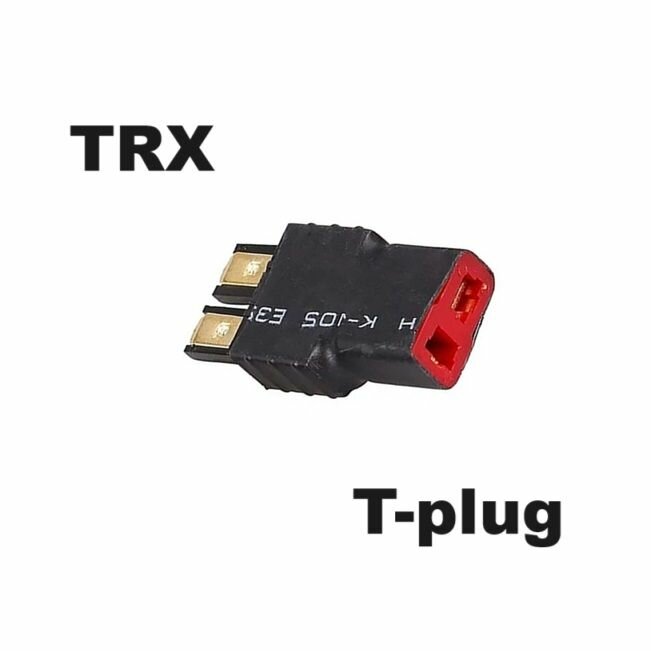 Переходник TRAXXAS TRX на T-plug (папа / мама) 208 разъем адаптер T-Deans штекер Т Динс силовой провод коннектор Траксас запчасти male female аккумулятор р/у батарея RC фишка ESC