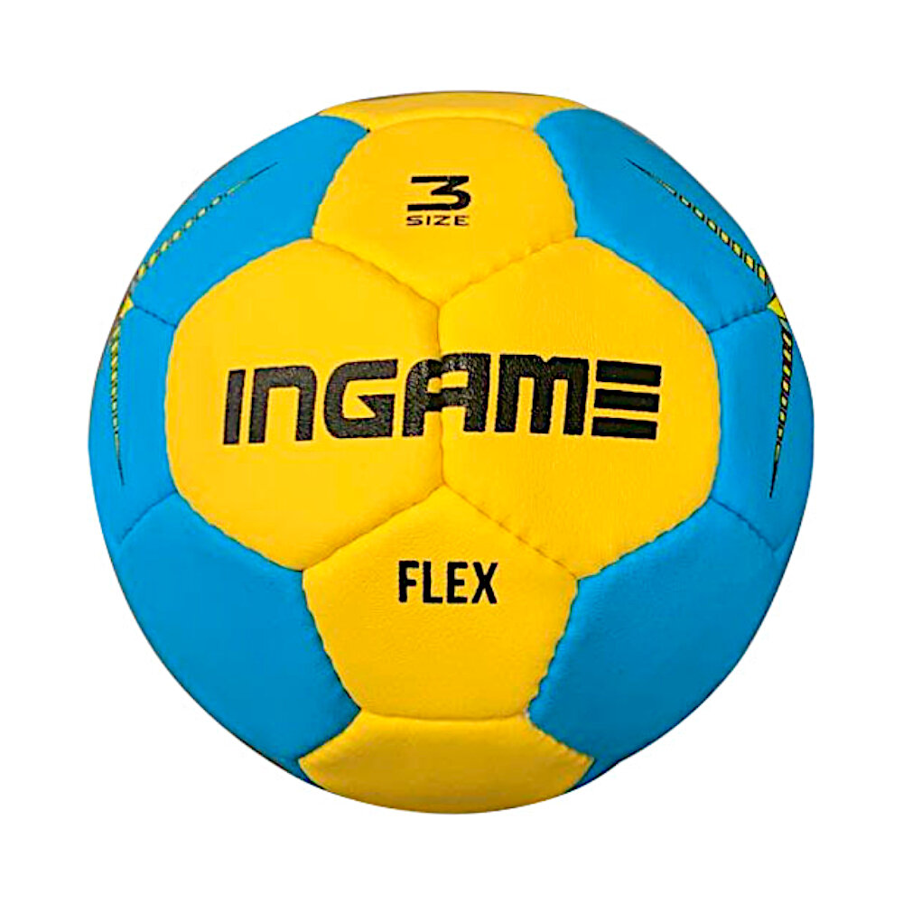 Мяч гандбольный INGAME FLEX №3 (желтый-голубой)