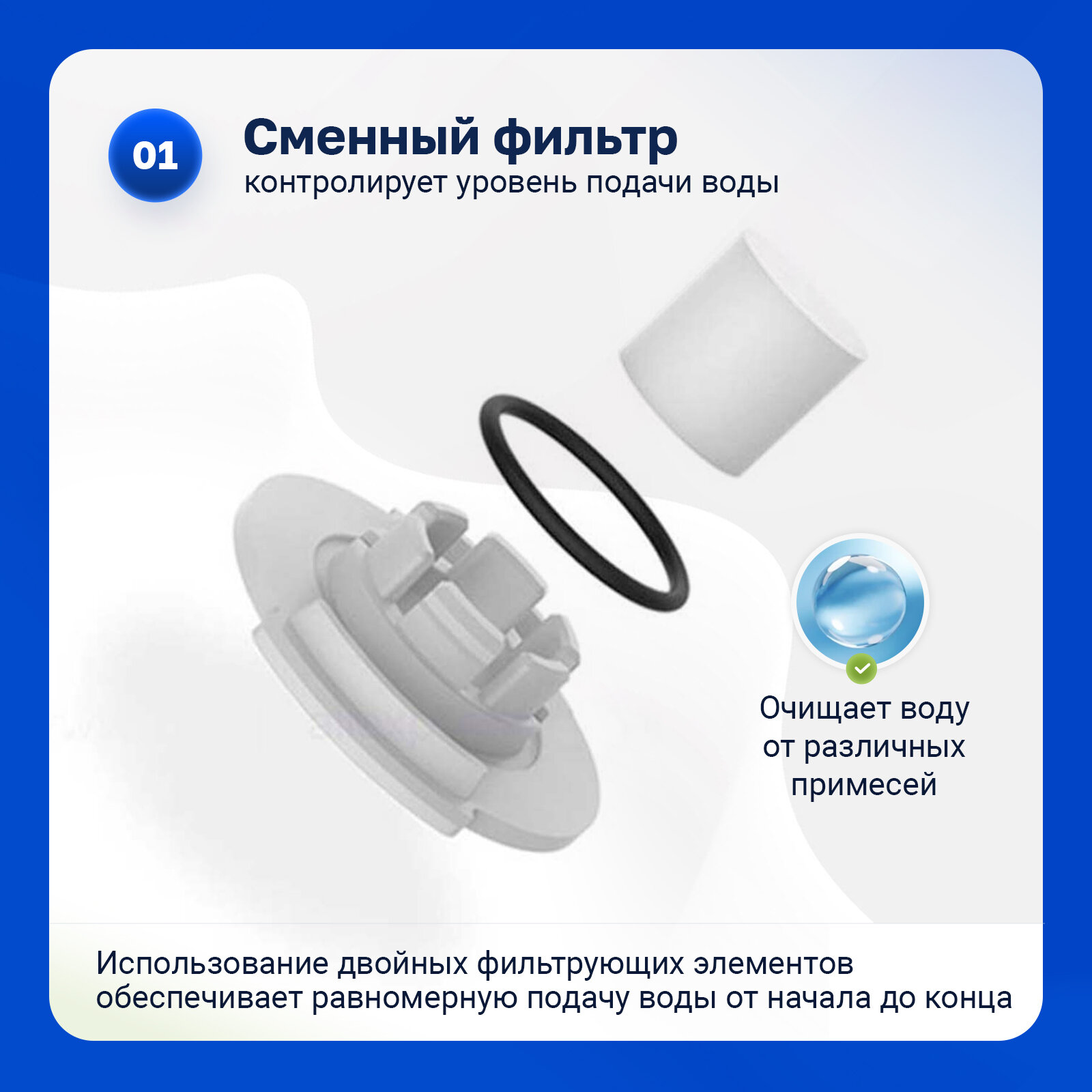 Картинки Фильтр очистки воды для робота пылесоса Xiaomi, Roborock S5 S50 S51 S55, S502, Xiaowa E2-E4 E202-00, Vacuum 2