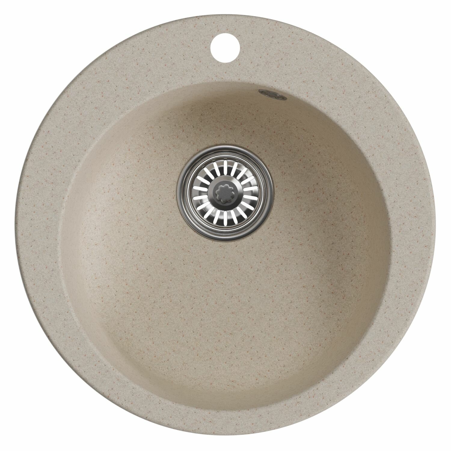 Мойка кухонная Mixline ML-GM13 49,5х49,5 см, бежевая - фото №4