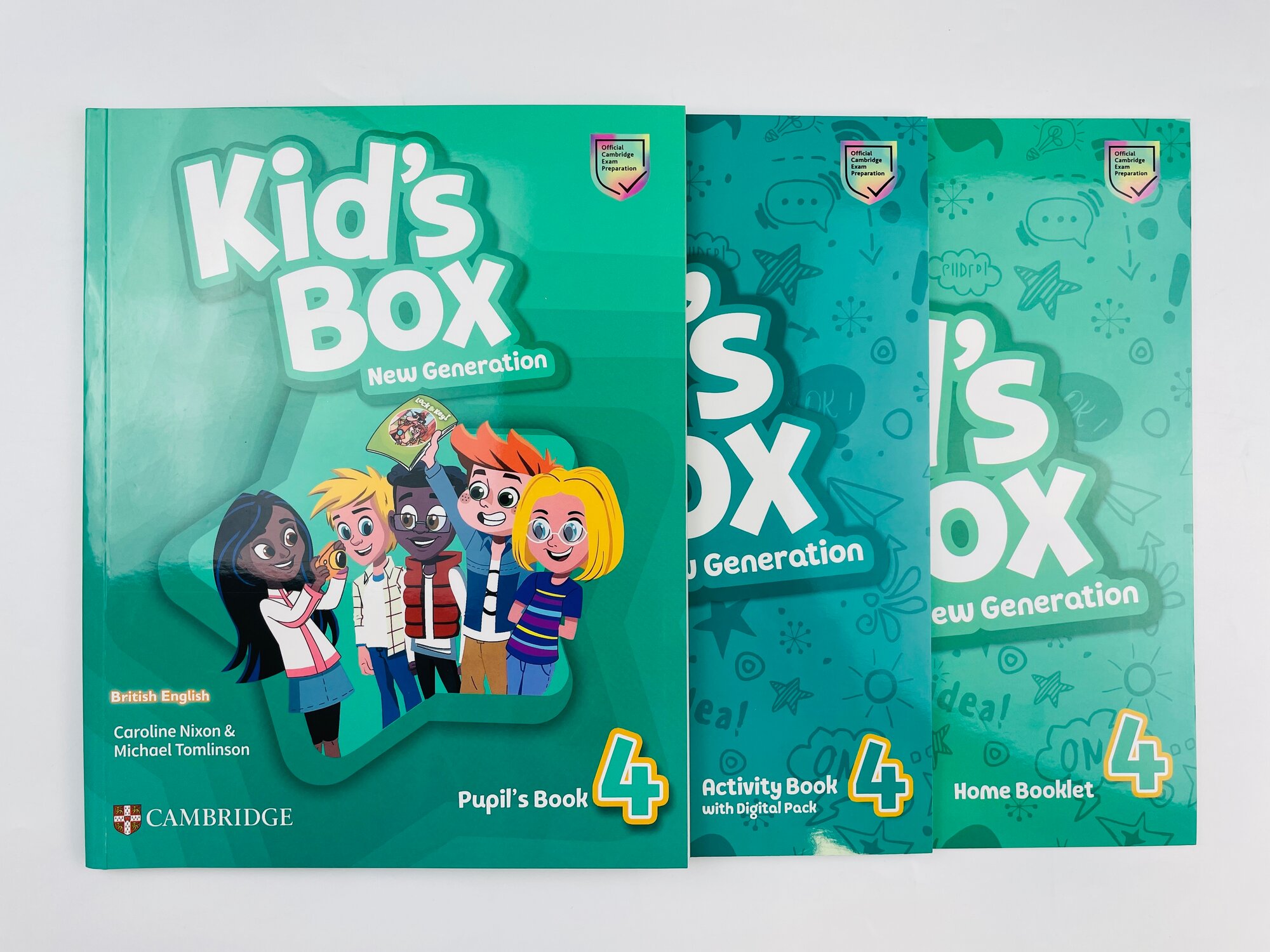 Kid's Box New Generation 4 Полный комплект Pipil's Book + Activity Book + Home Booklet + CD