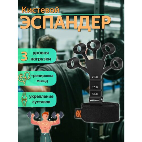 Эспандер кистевой для пальцев рук черный 339₽