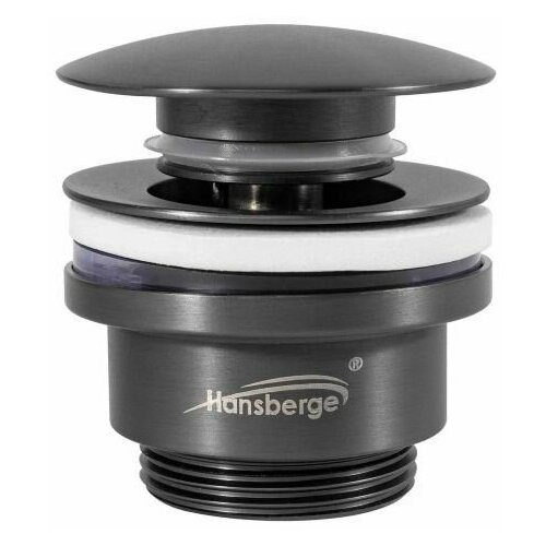 Донный клапан Hansberge H107BG графит