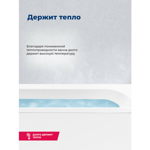 фото Ванна aquanet extra 170x70 00205482, акрил, глянцевое покрытие, белый